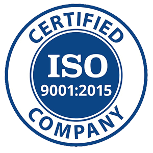 ISO 9001:2015 certified company